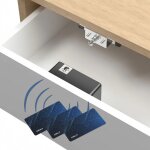Largeight - verrouillage d'armoire électronique bricolage caché pour armoire en bois casier tiroir armoire ... Largeight - verrouillage d'armoire électronique bricolage caché pour armoire en bois casier tiroir armoire ...