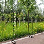 Largeur c�t�: 25cm ( size : 1. 2mx2. 2m / 3. 9ftx7. 2f? grande arche de jardin en m�tal, support pour ...