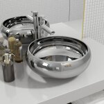 Lavabo 40 x 15 cm c�ramique argent�