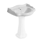 Cristina ondyna - lavabo cramique chambord 55x46, 5cm monotrou  suspendre ou sur colonne - ondyna wch5547 ...