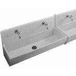 Villeroy&boch - lavabo collectif o. novo en cramique - rectangulaire sans dosseret - couleur : blanc ...