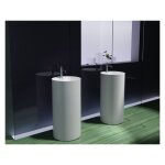 Bernstein - lavabo colonne totem pb2021 - 45 x 90cm - blanc - solid stone