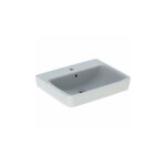 Keramag - geberit renova plan, lavabo, 60x48 cm, 1 trou pour robinet, avec