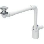 Lavabo match0 152073211 � 32 mm, avec clapet ext�rieur � commande par pression, chrom� brillant - geberit ...