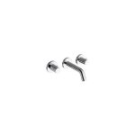 Cristina ondyna - lavabo mural triverde 3 trous encastre chrome + vidage up&down pi23251