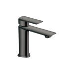 Cristina ondyna - lavabo profilo regular avec vidage up&d laiton chrome noir brosse robinetterie profilo ...