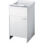 Lavabo en pvc en kit 50x50 pour intrieur / extrieur blanc