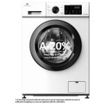 Lave - linge hublot continental edison cell8120iwp 8 kg 1200 tr / min classe a blanc / noir