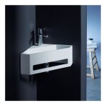 Lave mains d'angle scala pour wc en solid surface Lave mains d'angle scala pour wc en solid surface