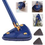 - lavette - mop balai t�lescopique triangle rotatif � 360 � avec fonction automatique de suppression ...