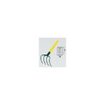 Croc  fumier 4 dents douille - sans manche - leborgne