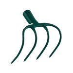 Croc  fumier 4 dents douille - sans manche - leborgne