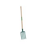 Fourche  bcher  douille - 4 dents triangulaires 8 mm - manche bois leborgne 432291