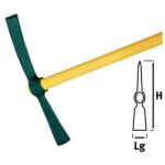 Leborgne - pioche - hache corse, douille ovale 2 kg - sans manche