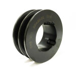 Poulie 2 gorges diamtre 100 mm arbre 24 mm