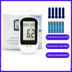 Lect de glyc�mie, test de glyc�mie � domicile avec bandelettes de test et kit de test � aiguille