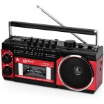 Lecteur de cassettes, lecteur de cassettes portable, enregistreur compatible avec les bandes de fr�quences ...