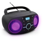 Lecteur cd lumineux avec radio fm et port usb