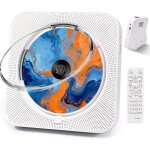 Lecteur cd portable bluetooth avec hifi, fm, lcd, usb / aux, id�al enfant (blanc)