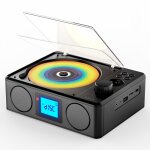 Lecteur cd portable, lecteur cd rechargeable de 4000mah, haut - parleurs 6w dual stereo, lecteur cd bluetooth ...