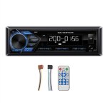 Lecteur mp3 de voiture 1 din usb fm radio tuner avec affichage led segment entre aux bluetooth multimdia ...