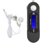 Lecteur usb de musique mp3 portable avec �cran lcd radio fm carte m�moire vocale noir