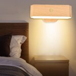 Led 360 rotation applique murale avec dtecteur de mouvement intrieure lampe murale usb rechargeable ...