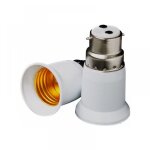 Led 4x adaptateur de douille - convertisseur douilles b22 vers e27 - adaptateur de support de lampe culot ...