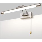 Led 8w ip44 miroir applique murale �clairage de salle de bain nickel int�rieur �clairage avec interrupteur, ...