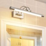 Led 8w ip44 miroir applique murale �clairage de salle de bain nickel int�rieur �clairage avec interrupteur ...