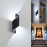 Led applique murale int�rieur / ext�rieur, 10w 6000k blanc froid lampe murale, moderne up down luminaire, ...