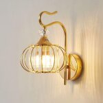 Led applique murale m�tal interieur lampe murale verre, fer forg� veilleuse murale moderne simple, e27 ...