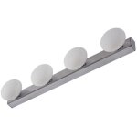 Lucande - led applique murale 'myrra' en aluminium pour salle de bain
