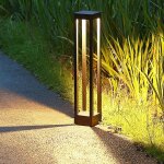 Led borne lumineuse exterieur eclairage exterieur, poteau �clairage de pelouse, lampe jardin, led poteau ...
