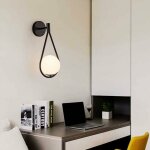 Led boule ronde applique murale noir intérieur applique murale réglable verre métal moderne lampe de ... Led boule ronde applique murale noir intérieur applique murale réglable verre métal moderne lampe de ...