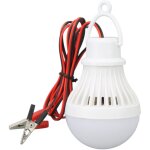 Led camping tente lanterne en plastique extrieur ampoule de secours avec crochet pour randonne pche ...
