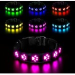 Led collier lumineux pour chiens, lumi�re collier chien rechargeable et etanche, collier de r�glable ...