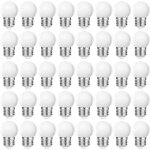 Led e27 g45 ampoules globe, blanc chaud 2700k, ampoules led 3w g45, couvercle en plastique mat, lampe ...