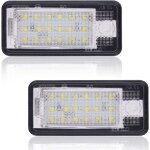Led clairage plaque d'immatriculation auto ampoules super brillant canbus sans erreur 6000k xnon blanc ...
