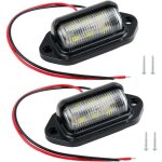 Led �clairage plaque immatriculation auto universelle, 2 pi�ces imperm�able led feux arri�re lampe 12v ...