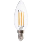 Led � filament bougie v - tac 4 w e14, blanc froid
