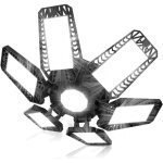 D�stockage lot de led de garage - 120 w - 12000 lm - lampe d'atelier - plafonniers d�formables - panneaux ...