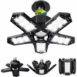 Trimec - dstockage lot de led de garage - 120 w - 12000 lm - lampe d'atelier - plafonniers dformables ...