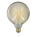 Led globe (g125) / vintage au verre fum�, culot e27, 4w cons. (23w eq. ), 230 lumens, lumi�re blanc chaud ...