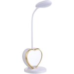 Led lampe de bureau filles, lampe de table agr�able pour les yeux avec porte - stylo, port usb rechargeable, ...