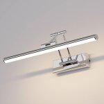 Led lampe de miroir led 40 cm, lampe de miroir 12 w 970 lm, lampes miroir rotatives pour salle de bain ...