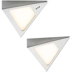 Led lampes sous meuble � intensit� variable 'odia' en inox pour salon & salle � manger