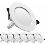 Led spot encastr, extra plat, encastr lampe plafonnier plat rond, 7w 700lumen equivalent 70w incandescence, ...