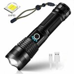 Led usb rechargeable ultra puissante 3000 lumens cree xhp50 lampe torche, 5 modes ip65 tanche militaire ...