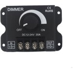 Led variateur contr�leur 12v 24v 30a pwm gradateur 360w pour bandes led ou lumi�re led
